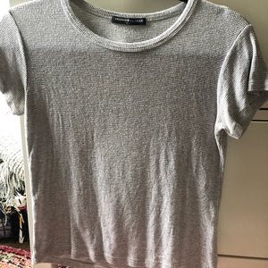 brandy gray striped t shirt great condition